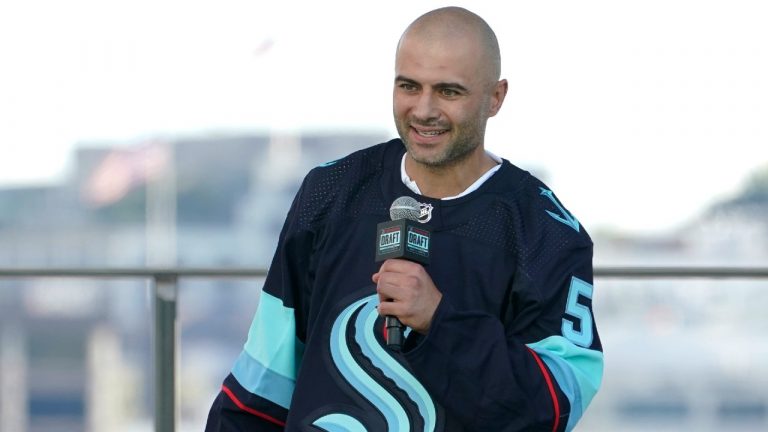 Seattle Kraken defenceman Mark Giordano. (Ted S. Warren/AP)