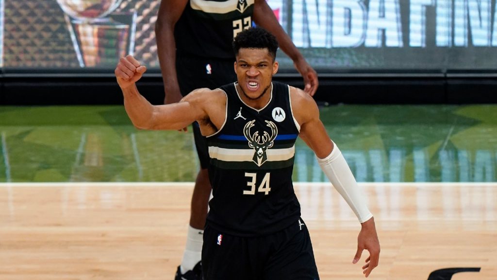 Giannis Antetokounmpo - Milwaukee Bucks - Game-Worn Association Edition  Jersey - 2nd Half - Recorded a 42-Point Double-Double - 2021 NBA Finals