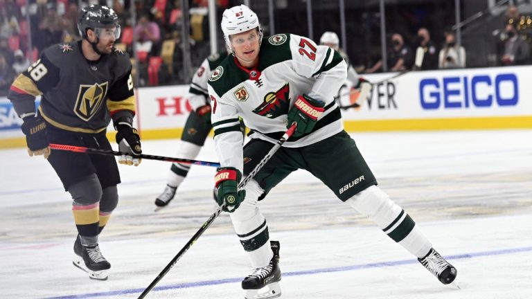 Minnesota Wild centre Nick Bjugstad (27). (David Becker/AP)