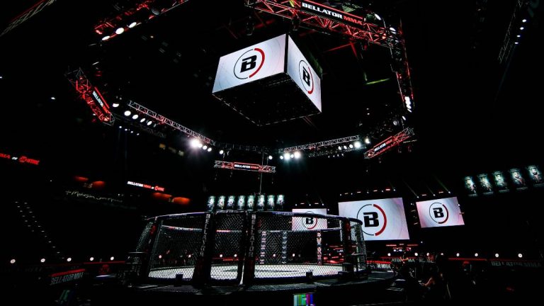 A look at the Bellator MMA cage and event setup. (Bellator MMA)