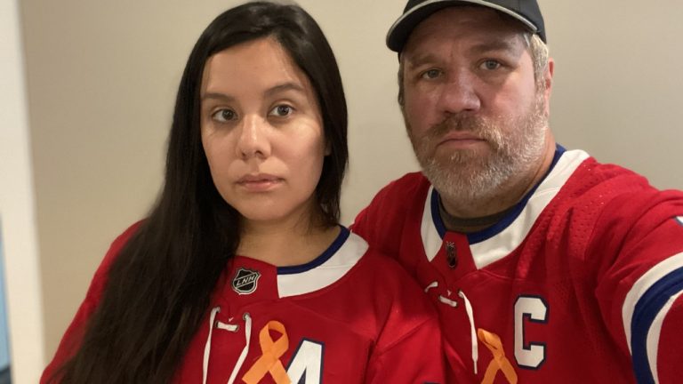 Steve Bonspiel and his wife, Onawa Jacobs, will be among 3,500 fans at the Bell Centre in Game 4. They'll be there for more than hockey. (Photo courtesy Steve Bonspiel, for Sportsnet)