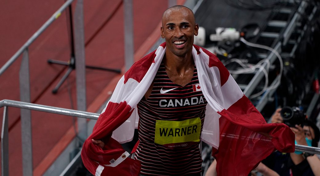 Athletics-Canada's Warner breaks Games record on way to decathlon