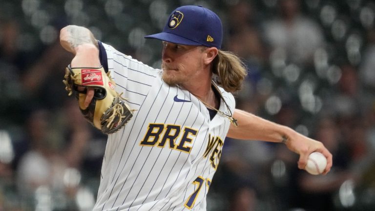 Milwaukee Brewers closer Josh Hader. (Morry Gash/AP)