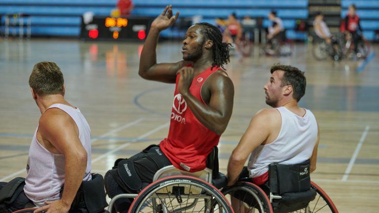 Canadian wheelchair basketball player Blaise Mutware. (Brian Summers/Wheelchair Basketball Canada)