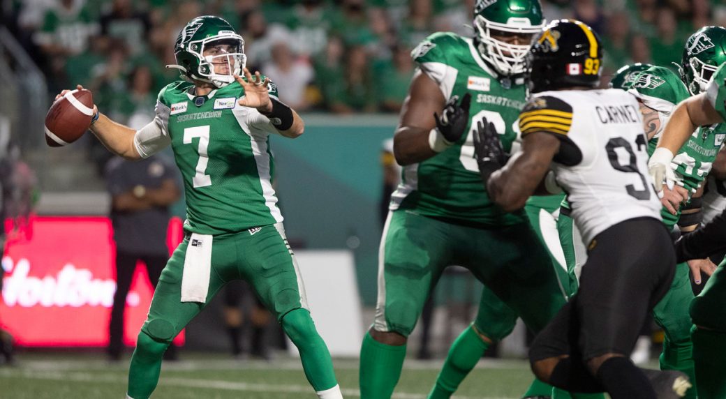 Roughriders QB Cody Fajardo named CFL's top performer for August