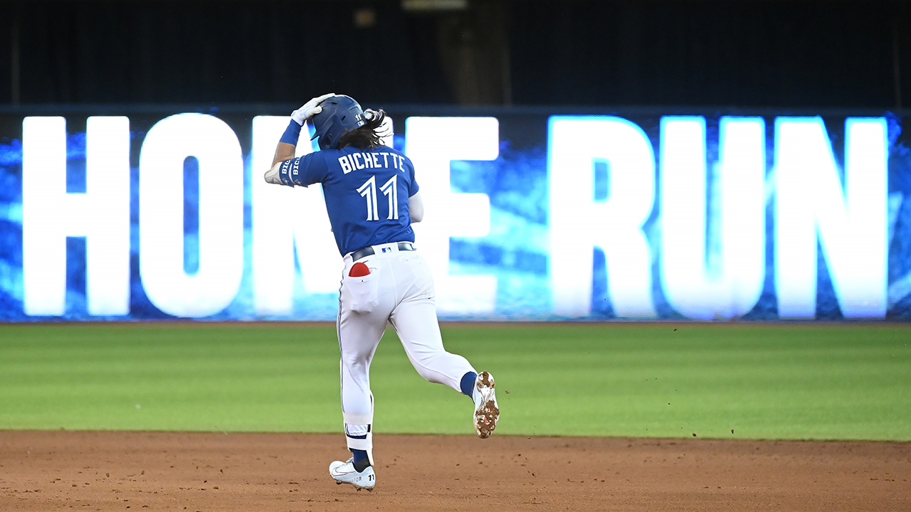 Bo Bichette has tied Joe DiMaggio for - Toronto Blue Jays