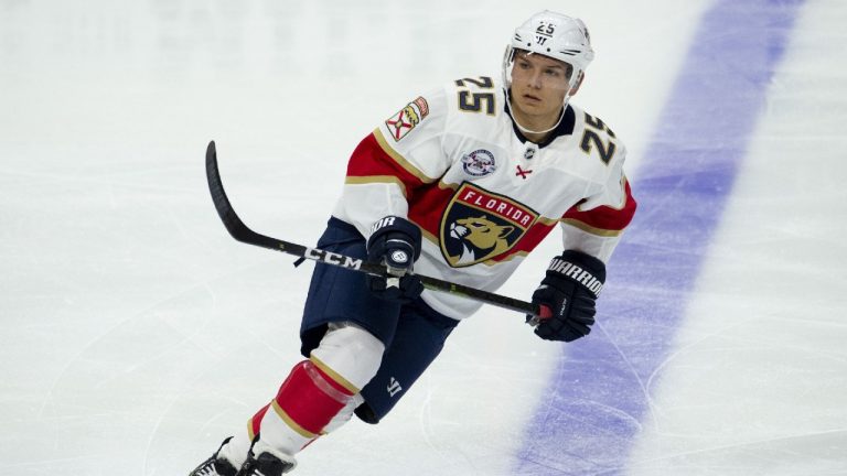 Former Florida Panthers defenceman Brady Keeper. (Adrian Wyld/CP)