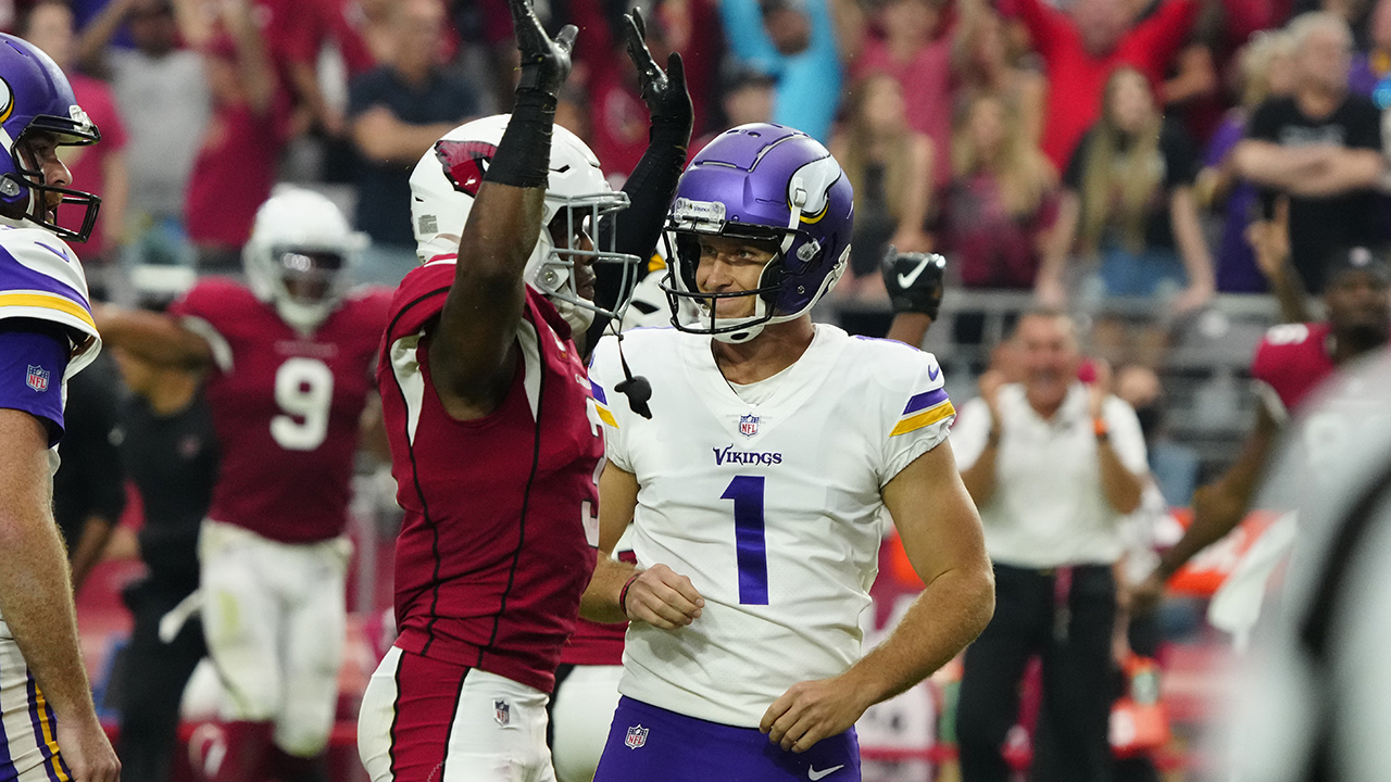 Vikings miss last-second field goal, lose to Cardinals 34-33