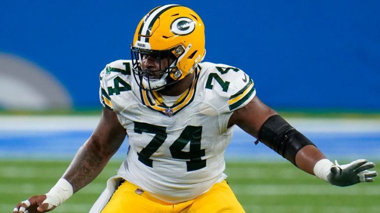 Green Bay Packers offensive guard Elgton Jenkins. (Paul Sancya/AP)