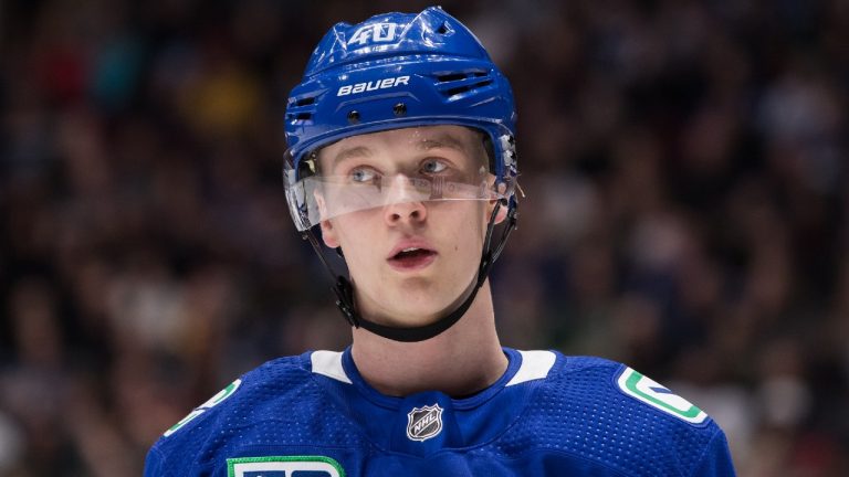 Vancouver Canucks star Elias Pettersson. (Darryl Dyck/CP)