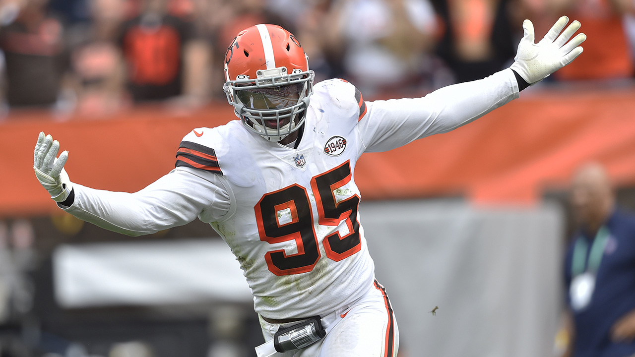 Watch the first of two straight Myles Garrett sacks of Baker Mayfield in  the third quarter 