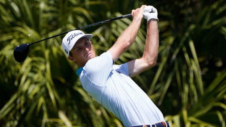 Will Zalatoris hits off gther second tee during the third round at the PGA Championship golf tournament on the Ocean Course, Saturday, May 22, 2021, in Kiawah Island (Chris Carlson/AP).
