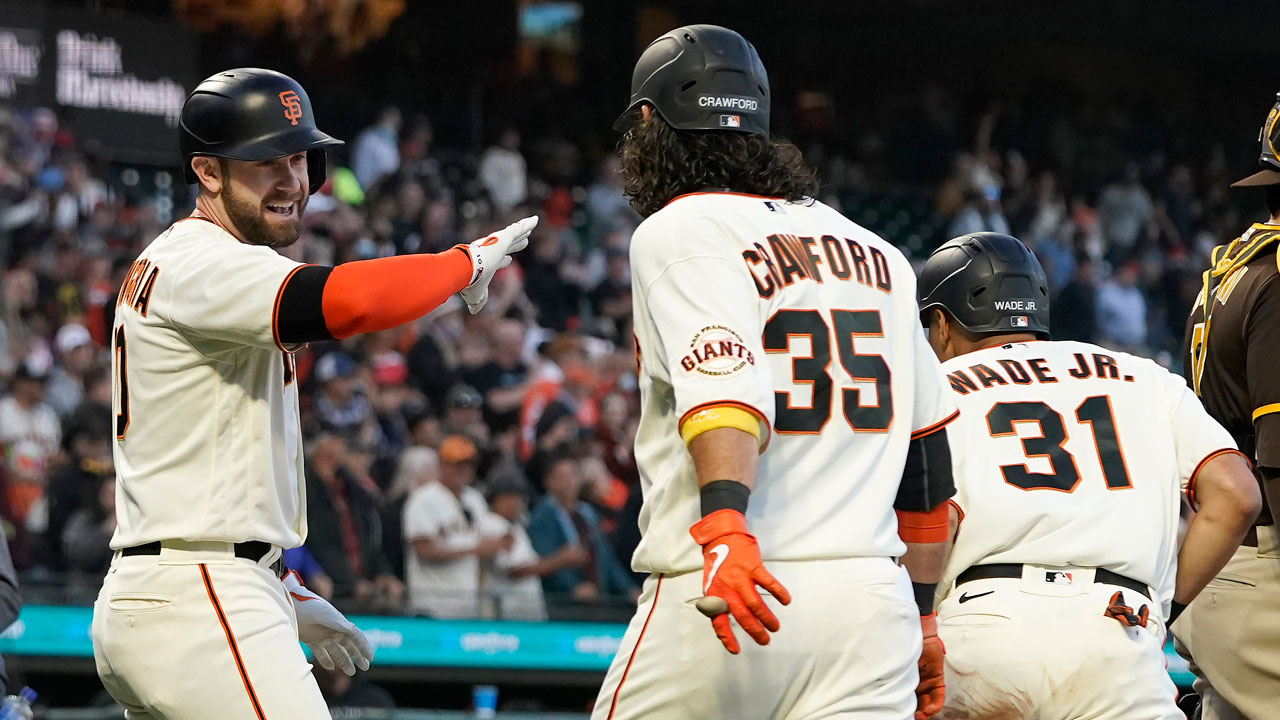 Photos from San Francisco Giants beat San Diego Padres 9-1 to clinch first  postseason berth since 2016