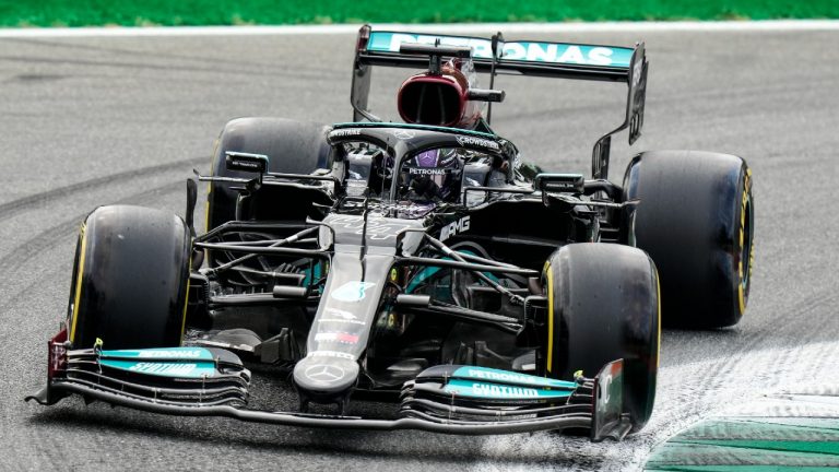 Mercedes driver Lewis Hamilton of Britain. (Luca Bruno/AP)