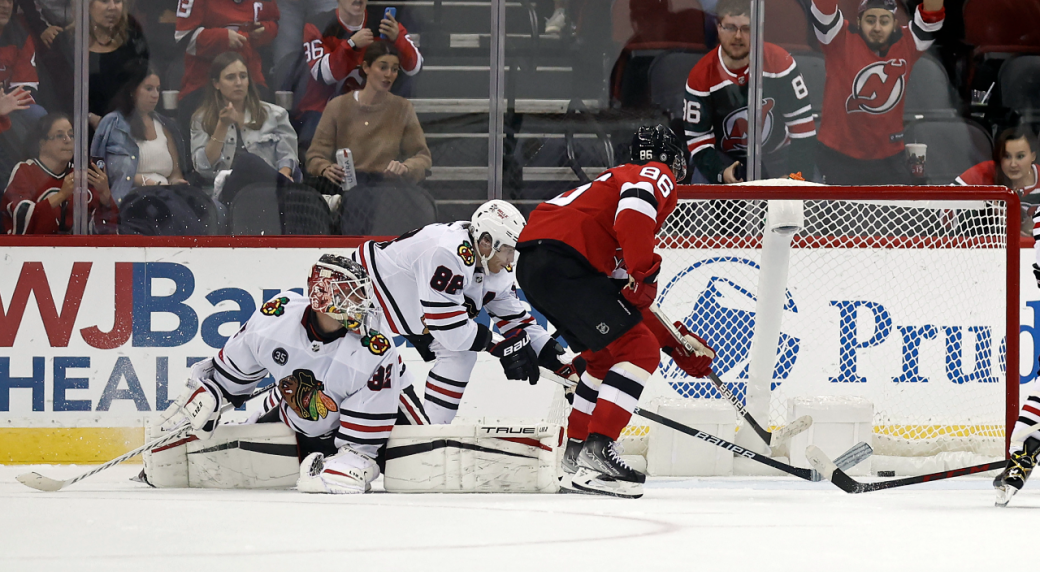 Hughes' Second Of The Night Lifts Devils Past Blackhawks In OT