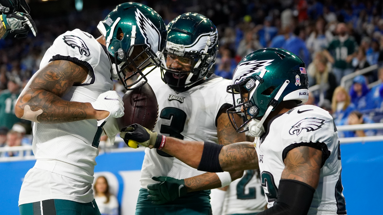 Eagles run for four TDs vs. Lions in their most lopsided road victory in  almost 40 years 