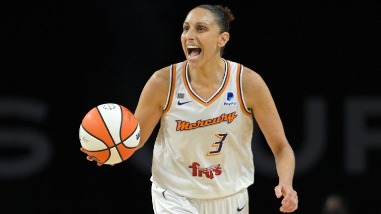 Phoenix Mercury guard Diana Taurasi (3). (David Becker/AP).