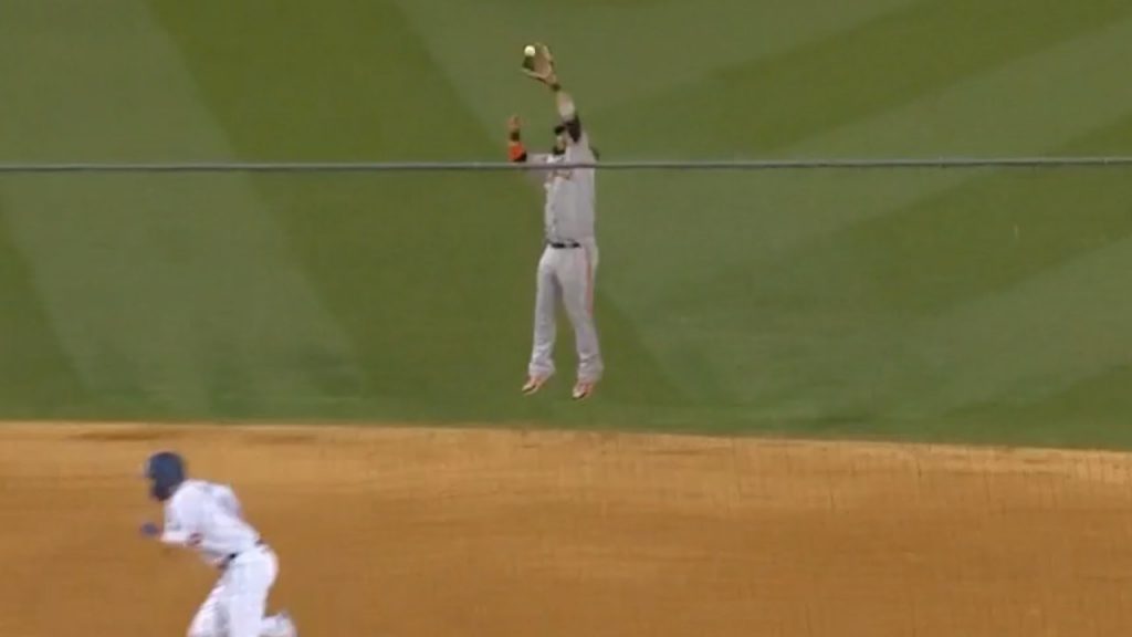 Brandon Crawford's crazy catch, 10/12/2021