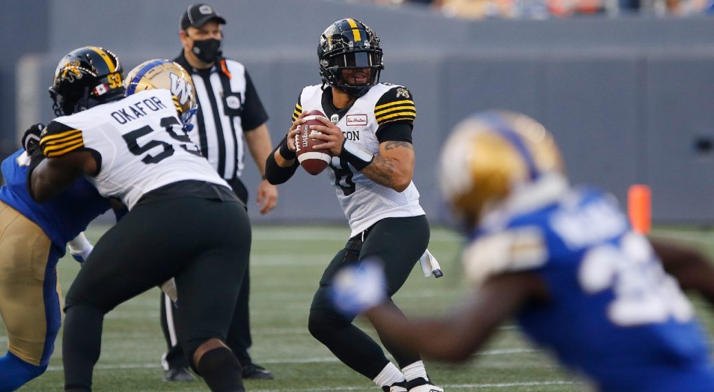 Masoli throws TD pass as Hamilton Tiger-Cats down B.C. Lions to clinch  playoff berth 