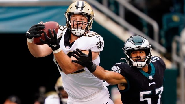 Saints backup offensive lineman Landon Young has a sprain mcl