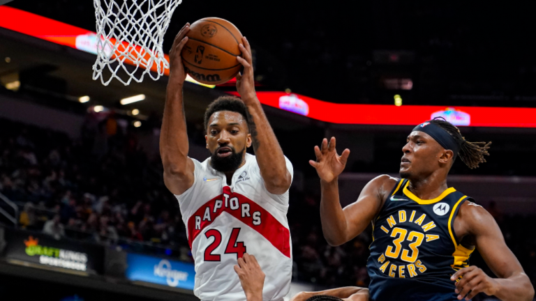 Center Khem Birch is grabbing a key role for the Toronto Raptors. (CP/file)