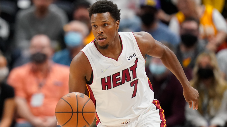 Miami Heat guard Kyle Lowry is back home to face the Pelicans on Wednesday. (AP/file)