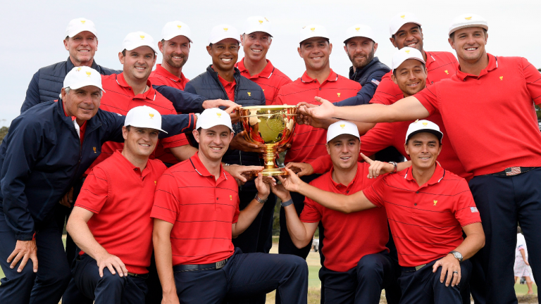 Who knows, one of these players might be the Presidents Cup U.S. captain by 2030. (AP/file)