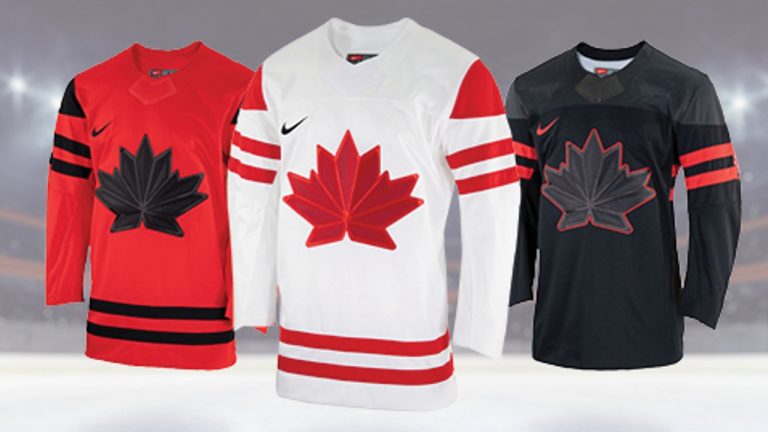 Team Canada's 2022 Beijing Olympic and Paralympic jerseys. (Courtesy Hockey Canada)