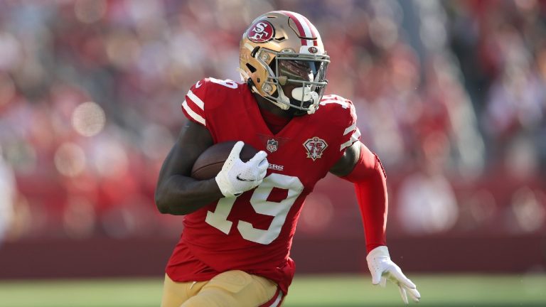 San Francisco 49ers wide receiver Deebo Samuel. (Jed Jacobsohn/AP). 
