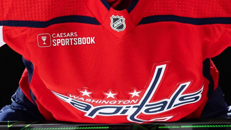 A rendering of the ad that will be featured on the Capitals' jersey next season. (Courtesy Washington Capitals)