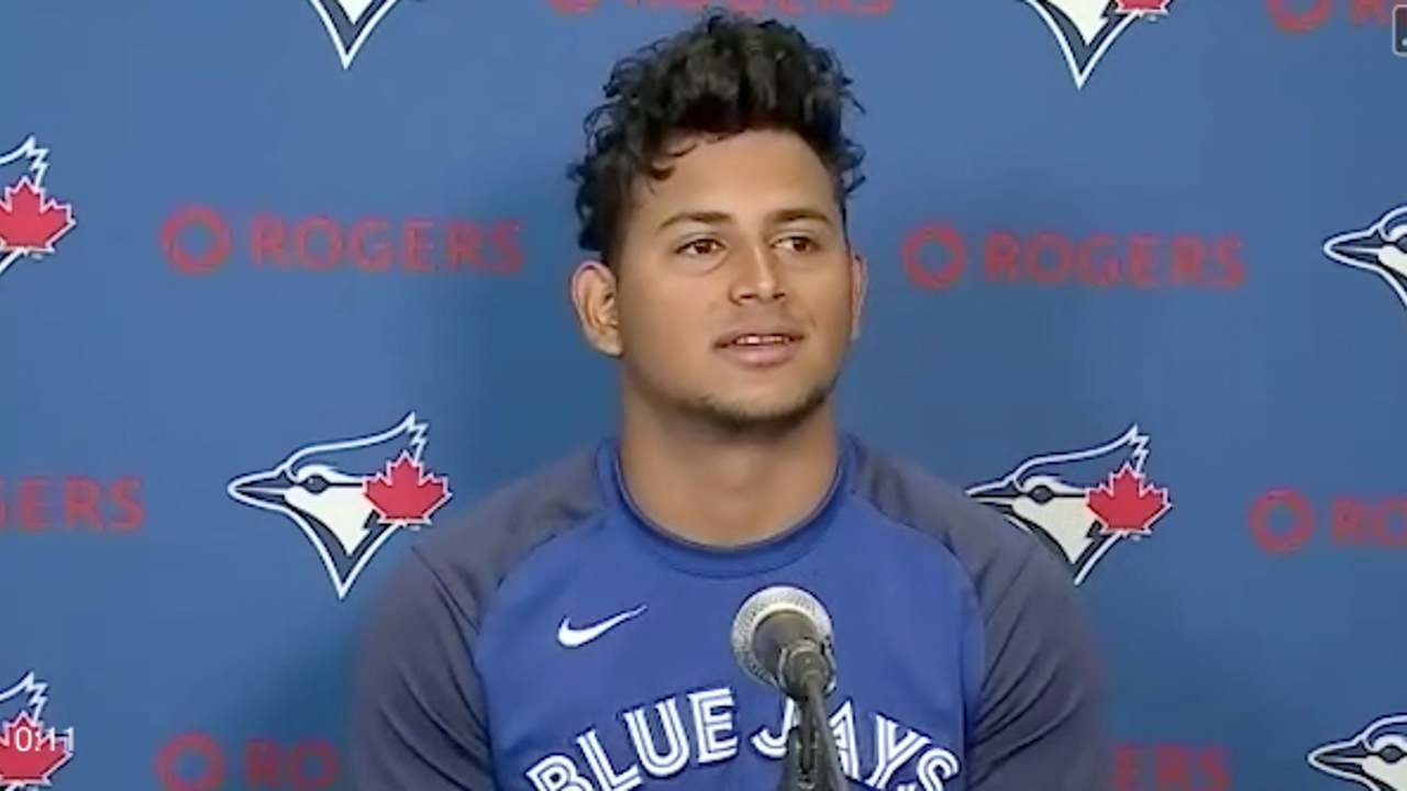 Gabriel Moreno debuted with the Blue Jays