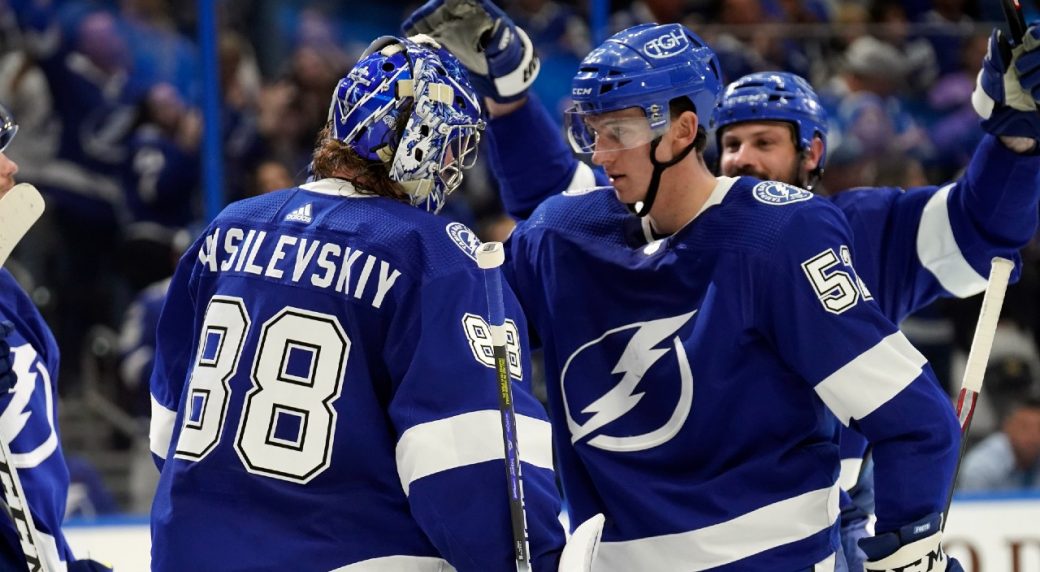 Vasilevskiy gets 200th win, Lightning top Kraken