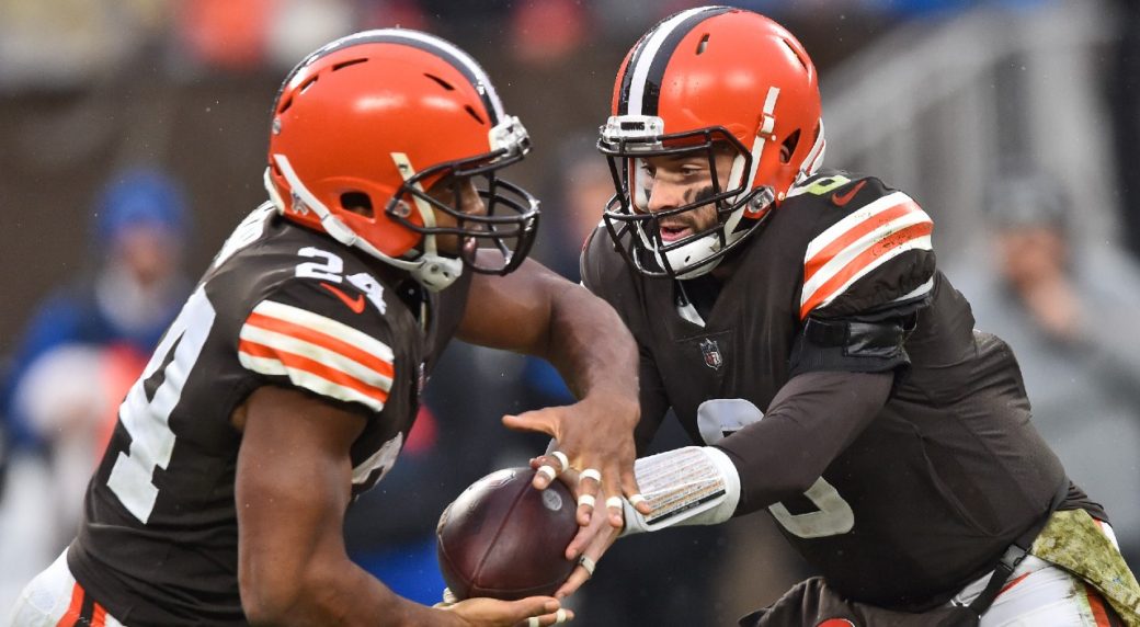 Watch Nick Chubb score his second touchdown vs. the Chargers on a 2-yard  run 