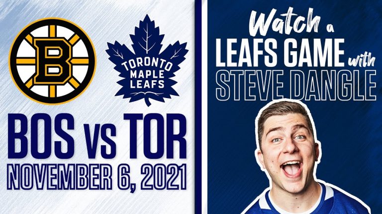 Starting at 7 p.m. ET, the broadcast for Maple Leafs vs. Bruins, and Dangle's moment-to-moment reaction to what unfolds, will be streamed live on Sportsnet's YouTube page.