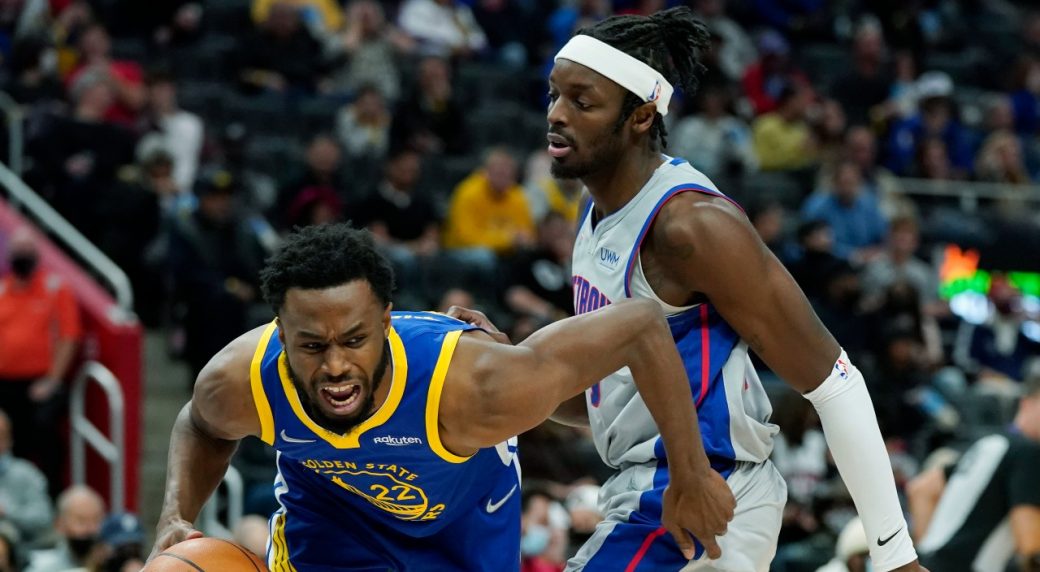 With Curry Out, Wiggins Scores 27 As Warriors Beat Pistons