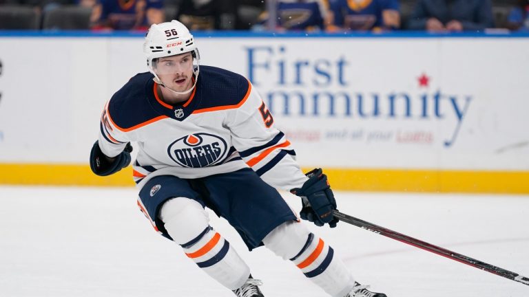 Edmonton Oilers winger Kailer Yamamoto. (Jeff Roberson/AP)