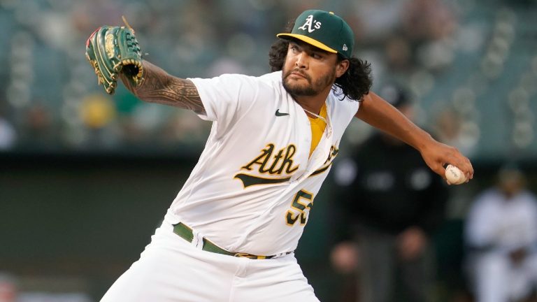 Oakland Athletics left-hander Sean Manaea. (Jeff Chiu/AP)