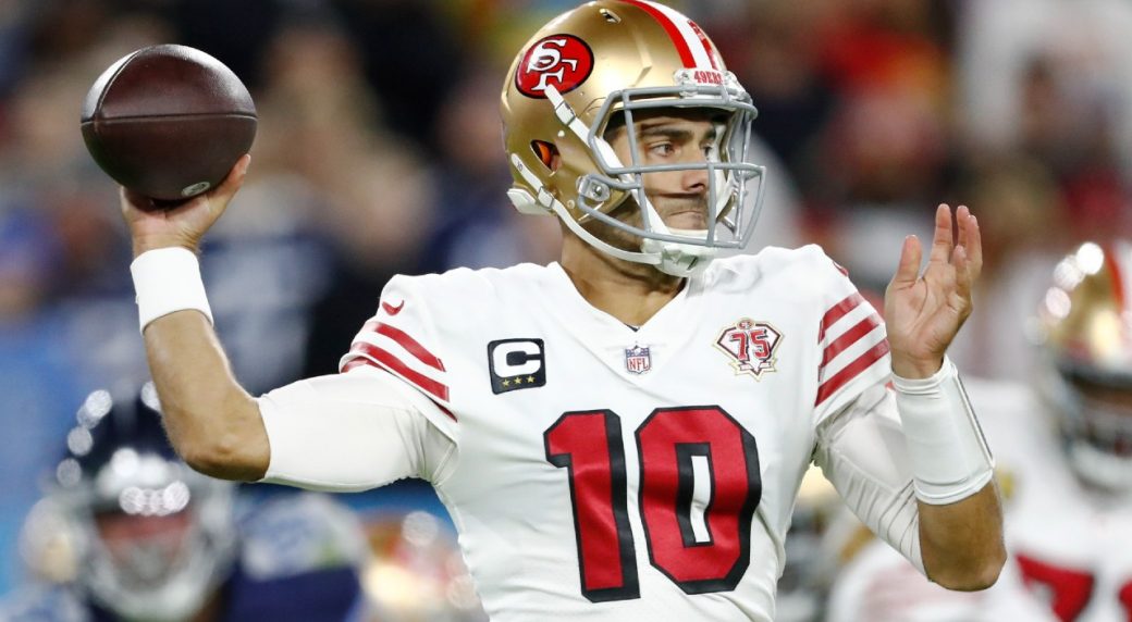 49ers' Jimmy Garoppolo could miss game vs. Texans with thumb injuries