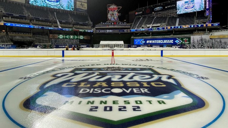 This Saturday's Winter Classic game between the Minnesota Wild and St. Louis Blues at Target Field has a chance to be the coldest outdoor game in NHL history, but the league is prepared to play on. (Photo: NHL via Twitter)