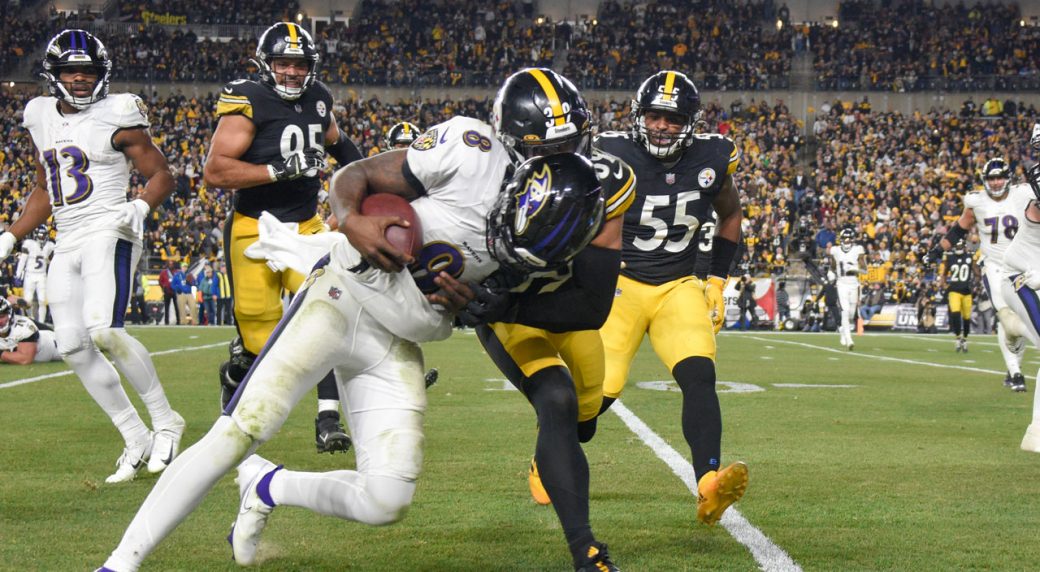 Steelers Turn Away Jackson, Ravens After Failed Two-point Attempt