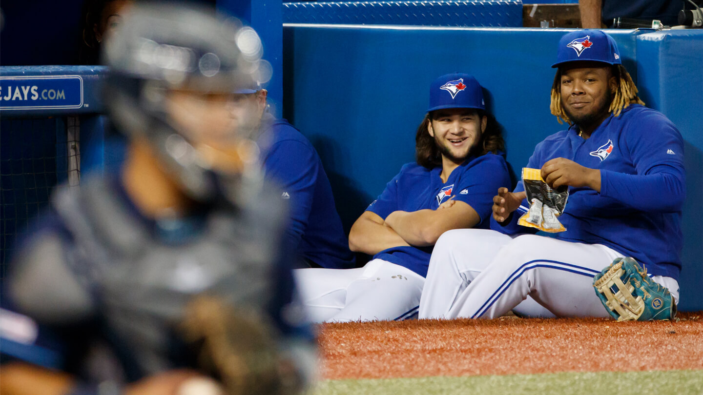 Vladimir Guerrero Jr., Bo Bichette show off their child's play at Futures  Game