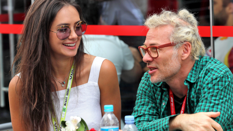 Jacques Villeneuve with his wife Camila Lopez Nov. 17, 2019, at Formula 1 World Championship, Rd 20, Brazilian Grand Prix, Sao Paulo, Brazil, Race Day.
XPB/Press Association Images. 