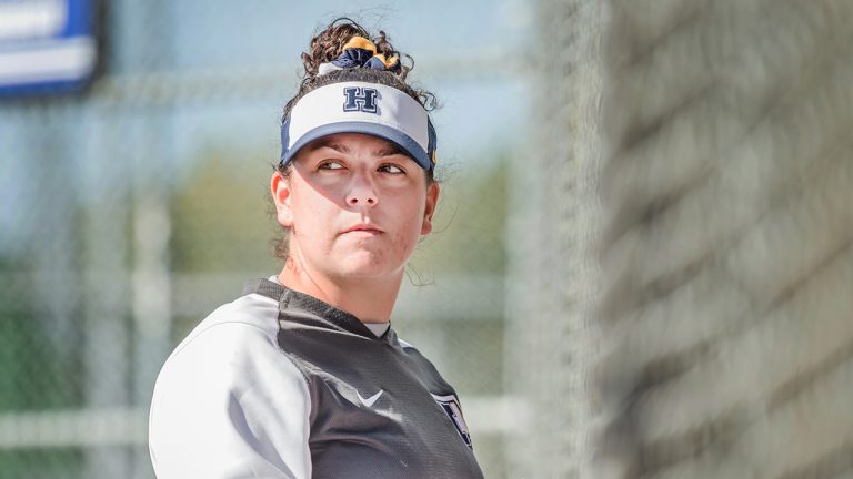 Newly hired Blue Jays minor-league hitting coach Jaime Vieira, seen here coaching the Humber Hawks softball team. (Humber College)