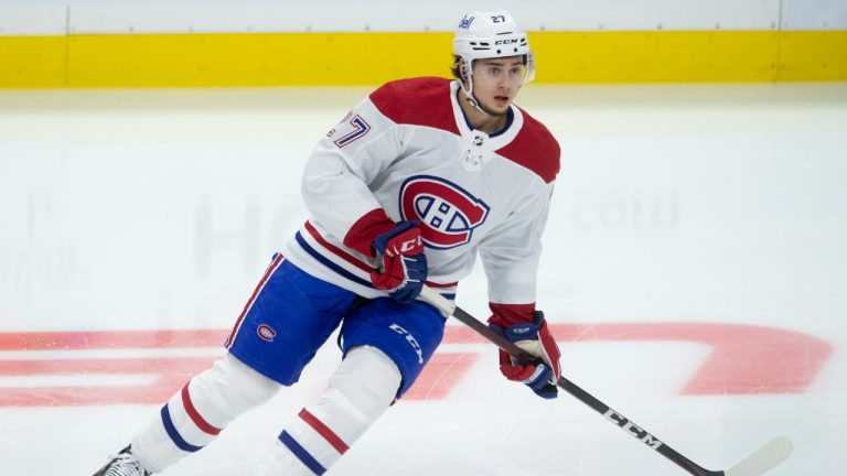 Former Montreal Canadiens defenceman Alexander Romanov has signed a deal with the New York Islanders. (Adrian Wyld/CP)