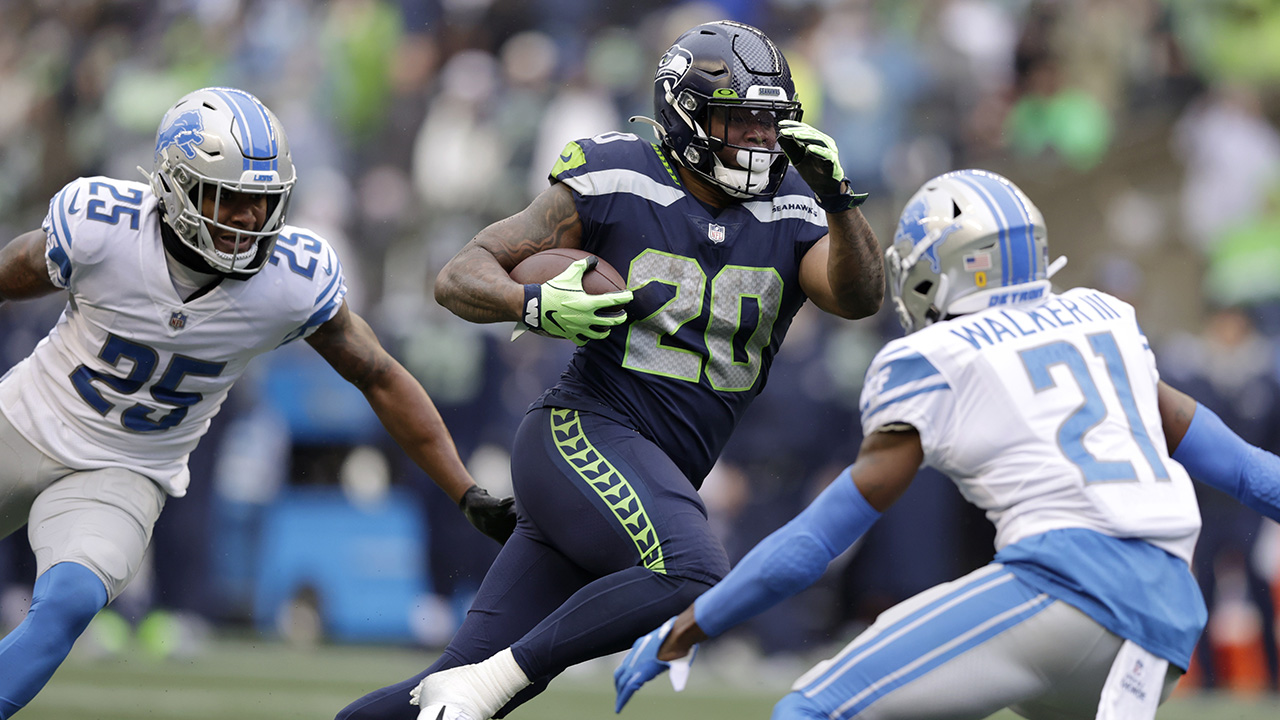 Penny, Metcalf lead Seahawks to blowout of Lions