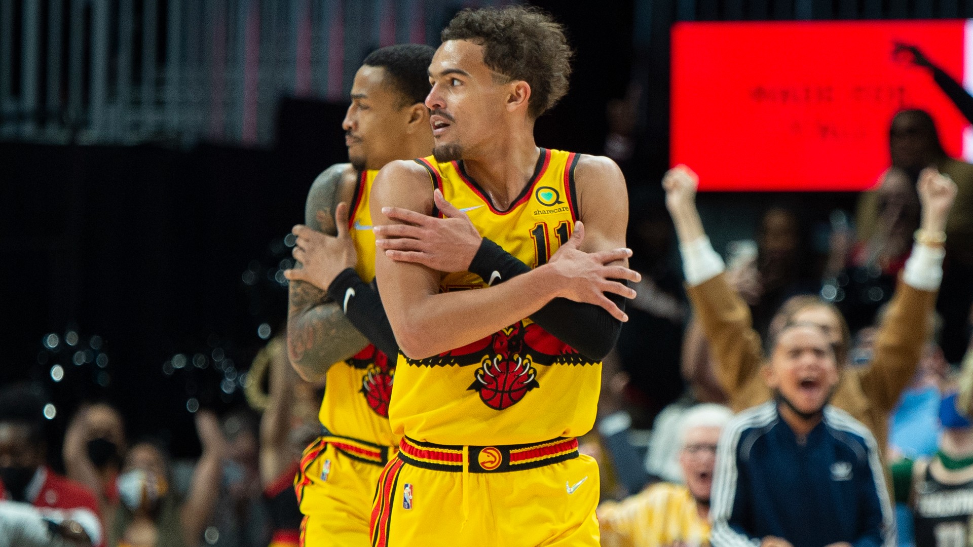 Trae Young avoids MRI on right ankle; could return next week - Peachtree  Hoops