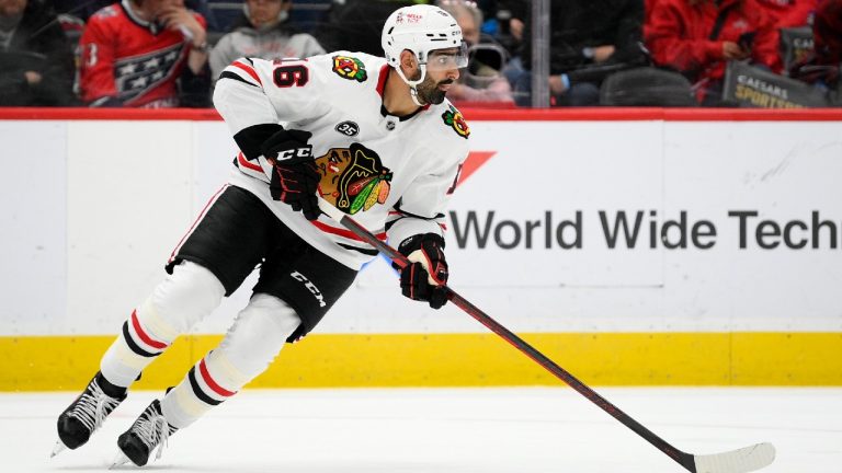 Chicago Blackhawks centre Jujhar Khaira. (Nick Wass/AP)