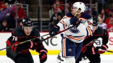 Oilers fall just short of back-to-back road wins, lose to Hurricnaes