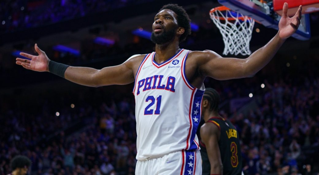 Embiid's dunk, tripledouble highlight 76ers' win over Cavaliers
