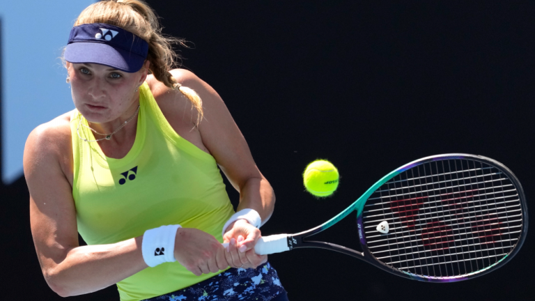 Dayana Yastremska of Ukraine is seen here at the Australian Open tennis championships in Melbourne, Australia, Monday, Jan. 17, 2022. (AP/file)